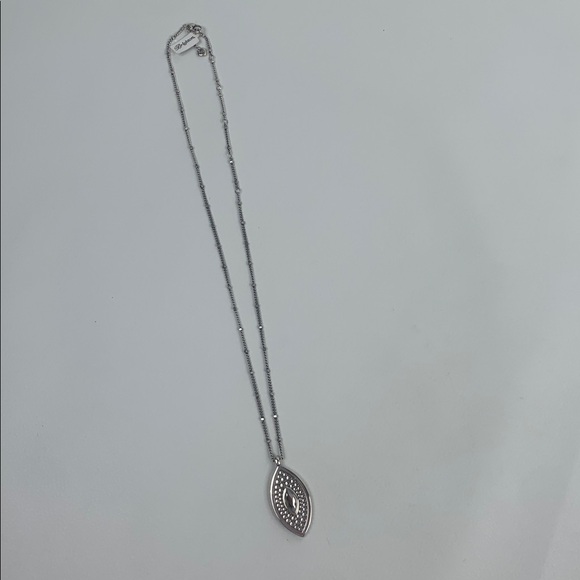 Brighton Silver Marquise Pendant Necklace New NWT - Picture 6 of 12